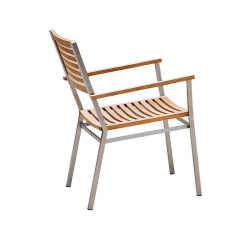 New simple stainless steel outdoor tables and chairs courtyard outdoor leisure anti-corrosion wood open-air garden light luxury seat set New simple stainless steel outdoor tables and chairs courtyard outdoor leisure anti-corrosion wood open-air garden light luxury seat set