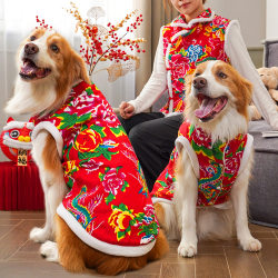 Large dog pet dog large flower dress small medium raincoat Large dog pet dog large flower dress small medium raincoat