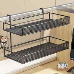 Hanging basket workstation screen partition hanging rack office supplies multi-layer storage and organization artifact Hanging basket workstation screen partition hanging rack office supplies multi-layer storage and organization artifact