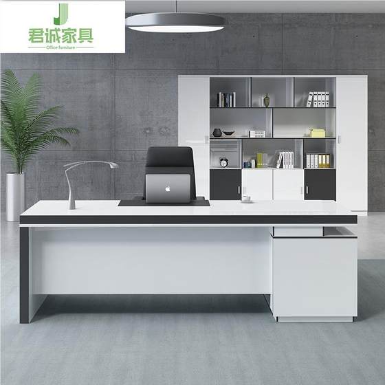 Jun Jingcheng furniture boss office desk JC161 table simple modern office desk chair combination chief desk white table
Jun Jingcheng furniture boss office desk JC161 table simple modern office desk chair combination chief desk white table