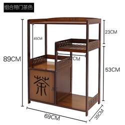 Genuine drinking water dispenser, kung fu tea set, simple guest tea rack, barreled water rack, storage cabinet, tea hall cabinet, bamboo wood tea Genuine drinking water dispenser, kung fu tea set, simple guest tea rack, barreled water rack, storage cabinet, tea hall cabinet, bamboo wood tea