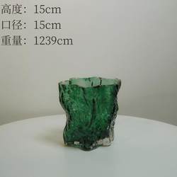 Vase ornaments living room flower arrangement glass transparent water Popular flowers Glacier Accessible Luxury Fancy ins large diameter Vase ornaments living room flower arrangement glass transparent water Popular flowers Glacier Accessible Luxury Fancy ins large diameter