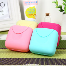 Plastic handmade soap box, sealed business trip with lid, waterproof and leak-proof buckle, candy color creative travel soap box Plastic handmade soap box, sealed business trip with lid, waterproof and leak-proof buckle, candy color creative travel soap box