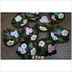 Thailand imported handicrafts handmade coconut shell painting soap box soap box soap box soap dish creative household products Thailand imported handicrafts handmade coconut shell painting soap box soap box soap box soap dish creative household products