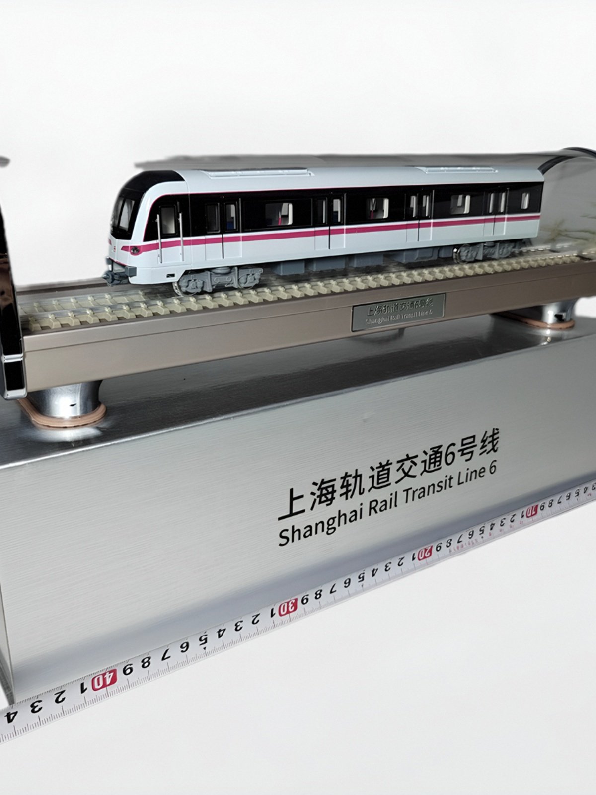 Shanghai Metro Line 10 Train Model Toy Finished Ornament