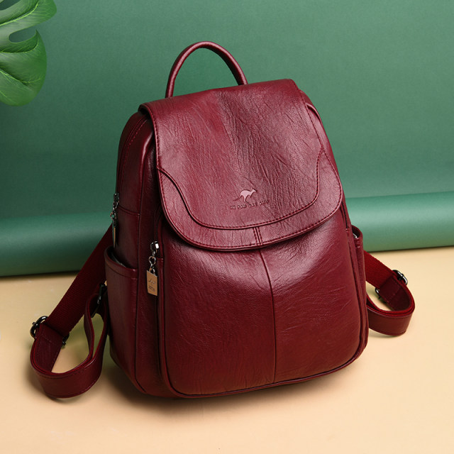 Brand Women S Backpack New Korean Style Genuine Leather Versatile