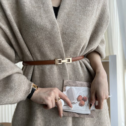 Versatile Women's Thin Belt with Buckle, Fashionable Decorative Waist Belt for Sweaters, Suits, and Dresses, Waist Chain Versatile Women's Thin Belt with Buckle, Fashionable Decorative Waist Belt for Sweaters, Suits, and Dresses, Waist Chain