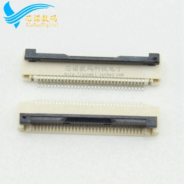 ffc/fpc连接器 软排线接插件 插座 0.5mm间距-32p 下接翻盖 32pin