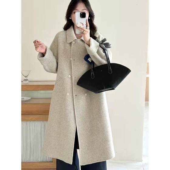 2025 autumn and winter new Korean double-sided cashmere coat for women's mid-length loose wool wool jacket high-end and trendy
2025 autumn and winter new Korean double-sided cashmere coat for women's mid-length loose wool wool jacket high-end and trendy