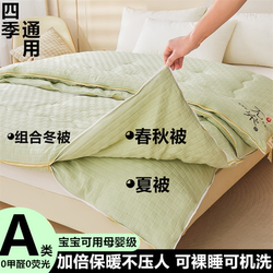 Machine Washable Silk Quilt, Two-In-One Quilt for Spring and Autumn, Winter Quilt, Cotton Quilt, Quilt Core, Summer Cooling Quilt, Air Conditioning Quilt Machine Washable Silk Quilt, Two-In-One Quilt for Spring and Autumn, Winter Quilt, Cotton Quilt, Quilt Core, Summer Cooling Quilt, Air Conditioning Quilt