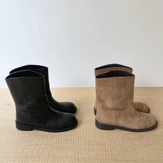 Sheepskin version ~ Korean version round toe thick sole retro mid-tube boots autumn and winter genuine leather versatile fashion boots short martin boots women
Sheepskin version ~ Korean version round toe thick sole retro mid-tube boots autumn and winter genuine leather versatile fashion boots short martin boots women