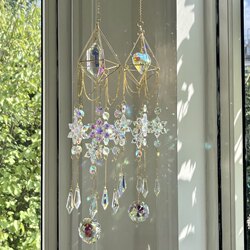 Sun Catcher Design New Window Bedroom Home Decoration Crystal Snowflake Air Rack Sun Catcher Wind Chime Sun Catcher Design New Window Bedroom Home Decoration Crystal Snowflake Air Rack Sun Catcher Wind Chime