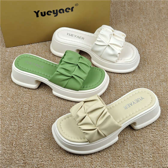 Yueyaer genuine cabinet removal and disconnection of women's shoes, soft leather thick sole casual women's sandals lightweight and comfortable one-shot flip-flops
Yueyaer genuine cabinet removal and disconnection of women's shoes, soft leather thick sole casual women's sandals lightweight and comfortable one-shot flip-flops