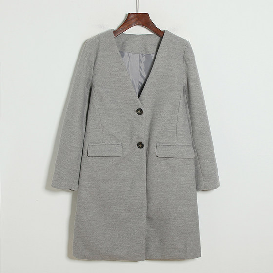 V-neck mid-length woolen coat for women's autumn and winter new button cardigan long-sleeved jacket casual top U/16 bottom
V-neck mid-length woolen coat for women's autumn and winter new button cardigan long-sleeved jacket casual top U/16 bottom