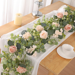 Artificial Rose Vines, Camellia Vines, Fake Flower Plants, Embroidered Flower Tree Vines, Decorative Home Pipe Wrapping and Covering Artificial Rose Vines, Camellia Vines, Fake Flower Plants, Embroidered Flower Tree Vines, Decorative Home Pipe Wrapping and Covering