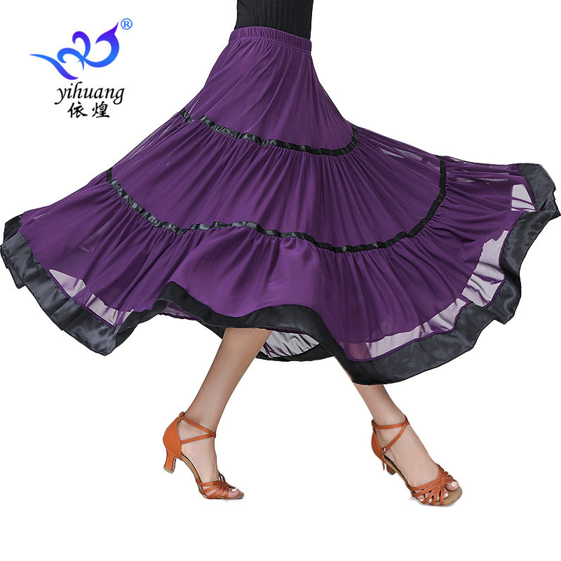 Gonna da Ballo da Donna Yihuang Gonna a Vita Alta Waltz Tango