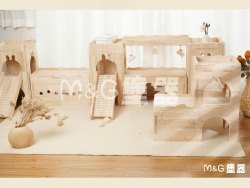 Pet Castle Paintless Wooden Nest Custom Toys Pet Castle Paintless Wooden Nest Custom Toys