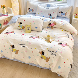 100% Cotton Duvet Cover Single Piece Pure Cotton Quilt Cover 150X200X230 Kidsren's Single Student Dormitory Bed Sheet 1.5m 100% Cotton Duvet Cover Single Piece Pure Cotton Quilt Cover 150X200X230 Kidsren's Single Student Dormitory Bed Sheet 1.5m