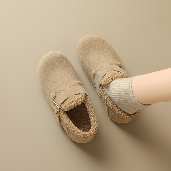 15mins woolen Birkenstock shoes for women 2025 Autumn and Winter Warm Plus Fluffy Cotton Shoes Lazy People Push Flat Sole Single Shoes
15mins woolen Birkenstock shoes for women 2025 Autumn and Winter Warm Plus Fluffy Cotton Shoes Lazy People Push Flat Sole Single Shoes