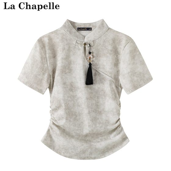 La Chapelle's new national style retro, retro, shoulder short -sleeved short -sleeved new Chinese top T -shirt female
La Chapelle's new national style retro, retro, shoulder short -sleeved short -sleeved new Chinese top T -shirt female