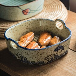 Special Bowl for Air Fryer, Oven Baking Bowl, Ceramic Baking Tray, Square Dinner Plate, Household Japanese-Style Plate, Beautiful Tableware Special Bowl for Air Fryer, Oven Baking Bowl, Ceramic Baking Tray, Square Dinner Plate, Household Japanese-Style Plate, Beautiful Tableware