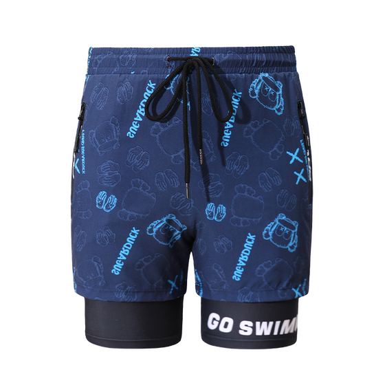 Swimming trunks for men's five-point embarrassment 2024 new quick-drying professional beach pants large size double-layer swimming equipment full set
Swimming trunks for men's five-point embarrassment 2024 new quick-drying professional beach pants large size double-layer swimming equipment full set