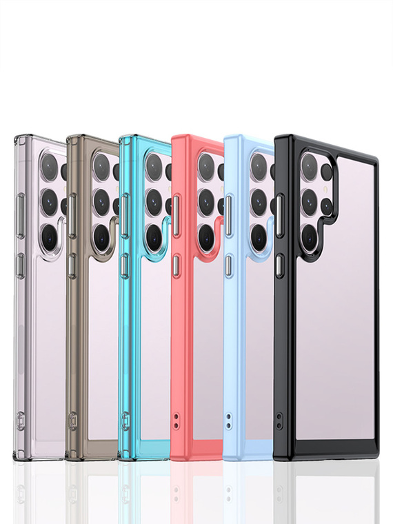 TPU Soft Acrylic Colorful Transparent Clear Camera Lens Protection S24, S24 Plus, S24 Ultra Samsung Phone Case