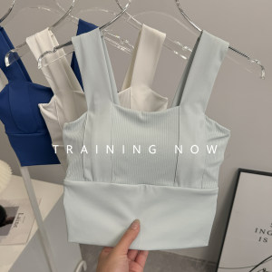 Integrated sports underwear for women in spring and autumn morning running shockproof bra gathers beautiful back wears yoga fitness vest 
Integrated sports underwear for women in spring and autumn morning running shockproof bra gathers beautiful back wears yoga fitness vest