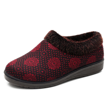 Winter velvet warm home anti-slip old Beijing cloth shoes Winter velvet warm home anti-slip old Beijing cloth shoes