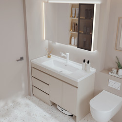 Anzhu Bathroom's New Ceramic Integrated Basin Floor-Standing Base Station Bathroom Cabinet Bathroom Washbasin Washbasin Washbasin Anzhu Bathroom's New Ceramic Integrated Basin Floor-Standing Base Station Bathroom Cabinet Bathroom Washbasin Washbasin Washbasin