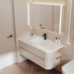 Anzhu Bathroom's New Slate Seamless Integrated Basin Bathroom Cabinet Combination Bathroom Washbasin Washbasin Anzhu Bathroom's New Slate Seamless Integrated Basin Bathroom Cabinet Combination Bathroom Washbasin Washbasin
