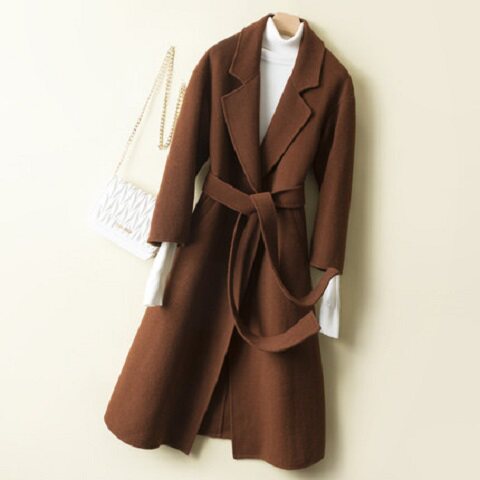 2022 autumn and winter new handmade double -sided cashmere coat female medium long suit collar Korean version of fashion and thin jacket
2022 autumn and winter new handmade double -sided cashmere coat female medium long suit collar Korean version of fashion and thin jacket