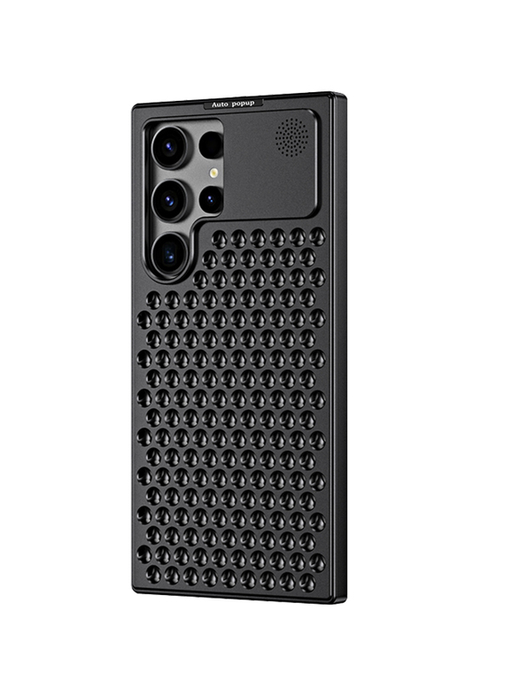 Luxury New Metal Heatsink Breathable Mesh High End Premium S24, S24 Plus, S24 Ultra Samsung Phone Case