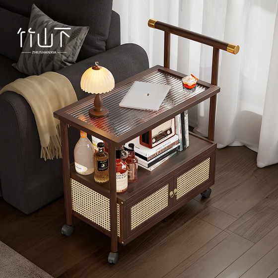 Mobile cart Medium-old tea table table sofa side cabinet living room retro small bed side with wheeled snack storage rack
Mobile cart Medium-old tea table table sofa side cabinet living room retro small bed side with wheeled snack storage rack