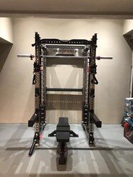 Rep Force Commercial Multi-Functional Squat Rack Bench Press Rack Pull-Up Equipment Smith Machine Comprehensive Training Rep Force Commercial Multi-Functional Squat Rack Bench Press Rack Pull-Up Equipment Smith Machine Comprehensive Training