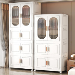 Installation-Free thickened Clothes Hanging Folding Plastic Storage Cabinet For Home Bedroom Layered kids Clothes Storage Cabinet Installation-Free thickened Clothes Hanging Folding Plastic Storage Cabinet For Home Bedroom Layered kids Clothes Storage Cabinet