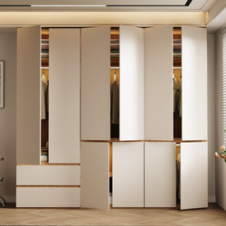 Enf Grade Solid Wood European Pine Board Wardrobe for Bedroom, Small Apartment, Segmented Storage Cabinet, 60cm Deep Large Wardrobe Enf Grade Solid Wood European Pine Board Wardrobe for Bedroom, Small Apartment, Segmented Storage Cabinet, 60cm Deep Large Wardrobe
