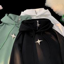 Hooded Fleece-Lined Thick Sweatshirt for Men and Women, High-End Turtleneck, Heavy-Duty Winter Faux Two-Piece Zip-Up Half Jacket Hooded Fleece-Lined Thick Sweatshirt for Men and Women, High-End Turtleneck, Heavy-Duty Winter Faux Two-Piece Zip-Up Half Jacket