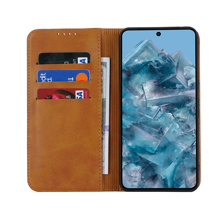 8, 8 Pro Leather Magnetic Wallets Folio Flip Synthetic Leather Card Holder Wallets Business Kickstand Folding Stand Google