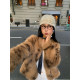 Jinyu flower leopard print fur one-piece coat for women 2025 new short fur coat environmentally friendly fur to keep warm Jinyu flower leopard print fur one-piece coat for women 2025 new short fur coat environmentally friendly fur to keep warm