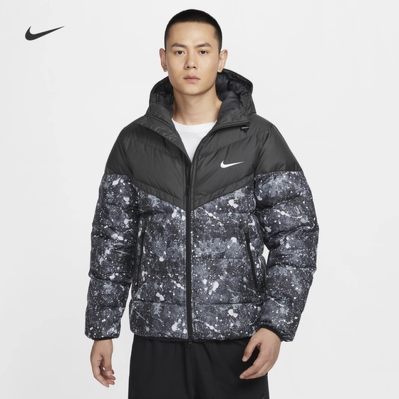 Nike down jacket men's winter new windproof waterproof hooded jacket spliced printed jacket HQ4184-010
Nike down jacket men's winter new windproof waterproof hooded jacket spliced printed jacket HQ4184-010