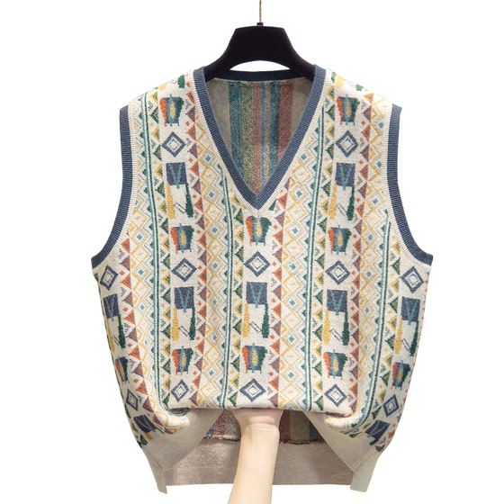 V-neck retro sweater vest 2025 autumn and winter new loose top with horse clip thin needle knitted vest vest vest vest vest
V-neck retro sweater vest 2025 autumn and winter new loose top with horse clip thin needle knitted vest vest vest vest vest