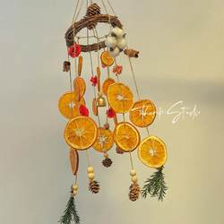 【Heartfelt Orange Wind Chime】Orange Wind Chime, Fresh and Simple Decoration, DIY Material Kit, Dopamine Hanging Ornament 【Heartfelt Orange Wind Chime】Orange Wind Chime, Fresh and Simple Decoration, DIY Material Kit, Dopamine Hanging Ornament