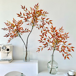 High-End Artificial Nandina Bamboo Flowers, Fake Flowers, Decorative Plants, Artificial Green Plants, Fake Plants, Living Room Dining Table Decoration, Floral Arrangements High-End Artificial Nandina Bamboo Flowers, Fake Flowers, Decorative Plants, Artificial Green Plants, Fake Plants, Living Room Dining Table Decoration, Floral Arrangements