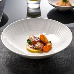 White Bone China Tableware, Beautiful Plates for Home Use, High-End Luxury Ceramic Deep Plates, 2025 New Model Conical Plates White Bone China Tableware, Beautiful Plates for Home Use, High-End Luxury Ceramic Deep Plates, 2025 New Model Conical Plates