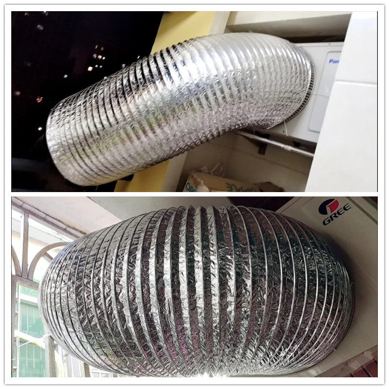 エアコン排気ダクト - 柔軟なアルミホイル換気口 - 400/450/500/550/600mm