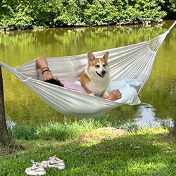 Outdoor Thickened Canvas Hammock Chair Swing Bed for Courtyard Camping, Adult Student Dormitory, Anti-Rollover in Bedroom Outdoor Thickened Canvas Hammock Chair Swing Bed for Courtyard Camping, Adult Student Dormitory, Anti-Rollover in Bedroom