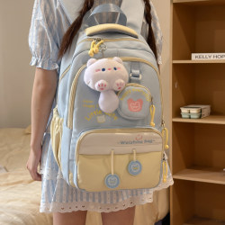 New style backpack with chest buckle to reduce burden New style backpack with chest buckle to reduce burden