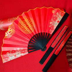 Chinese-Style Wedding Folding Fan for Bride and Groom, Chinese-Style Return Gift, Wedding Props, National Trend, Bridesmaid and Groomsmen Group Wedding Fan Chinese-Style Wedding Folding Fan for Bride and Groom, Chinese-Style Return Gift, Wedding Props, National Trend, Bridesmaid and Groomsmen Group Wedding Fan