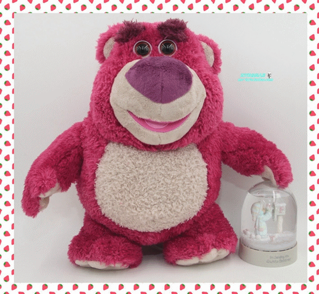草莓熊 限量珍藏版迪士尼 玩具总动员3 lotso 发声说话 正版现货